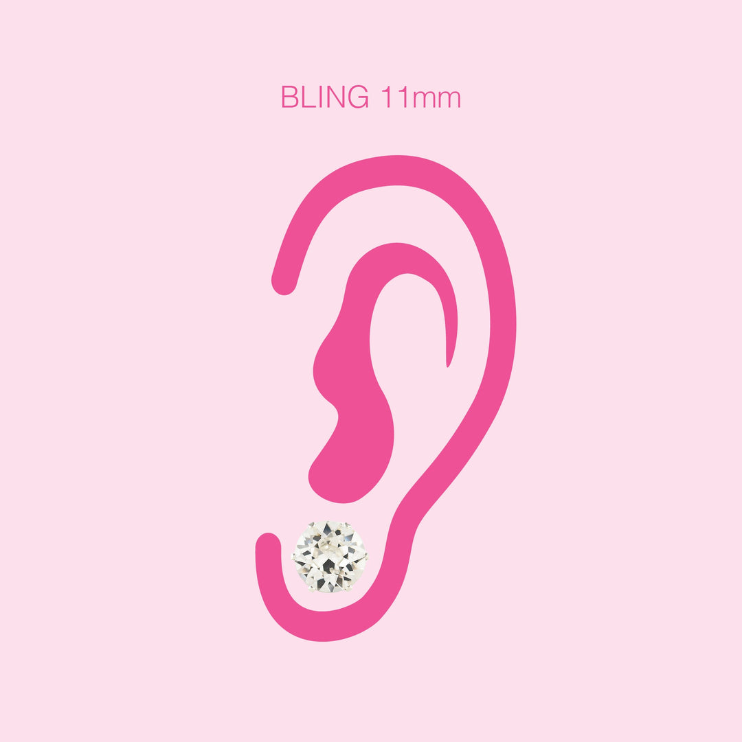 10mm & 11mm Round Stud Earrings