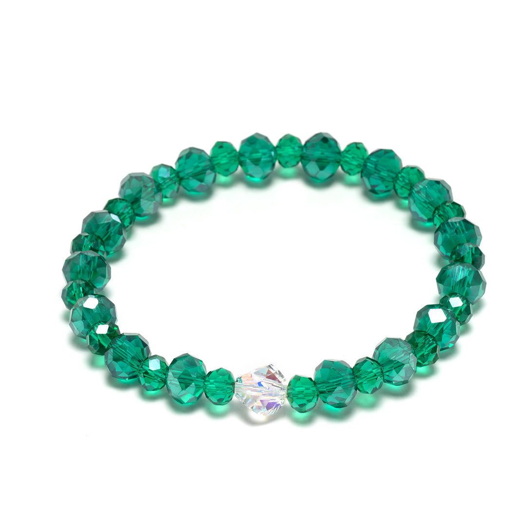 Emerald Shimmer Twinkle Stacker Bracelet