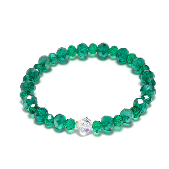 Emerald Shimmer Twinkle Stacker Bracelet