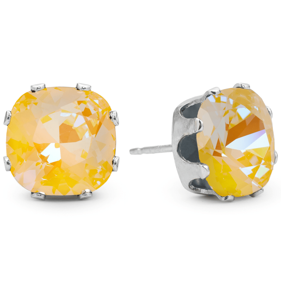 All Sun & Games Mega Cushion Sterling Silver Stud Earrings - JoJo Loves You