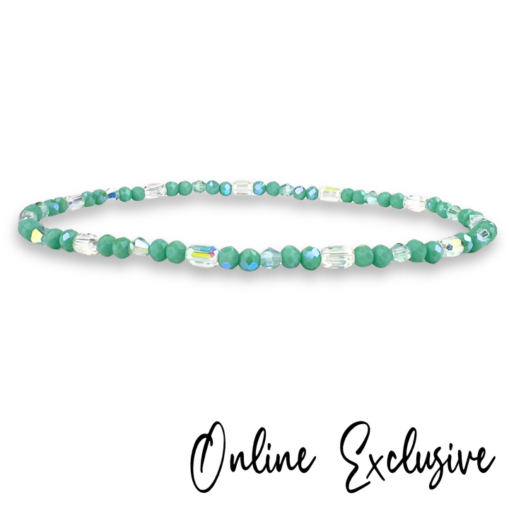Bora Bora Crystal Beaded Summer Anklet