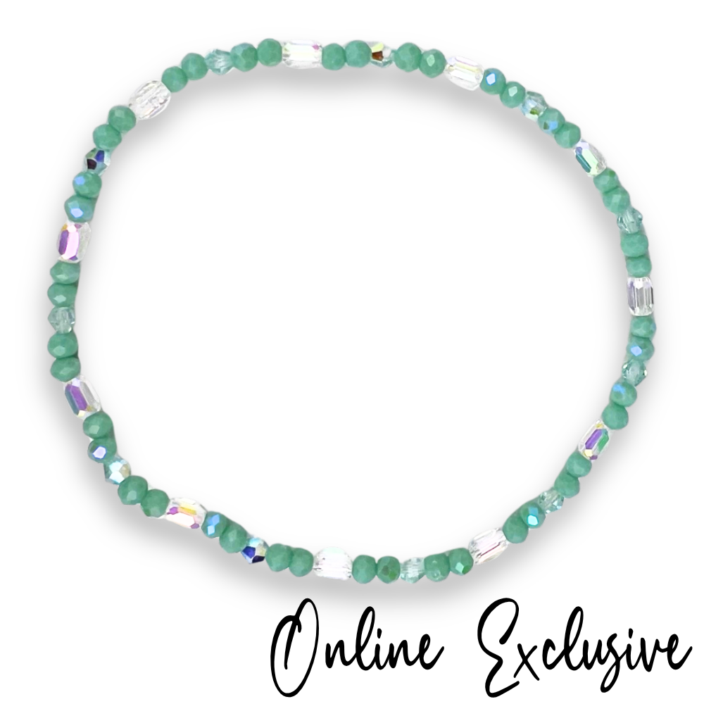 Bora Bora Crystal Beaded Summer Anklet