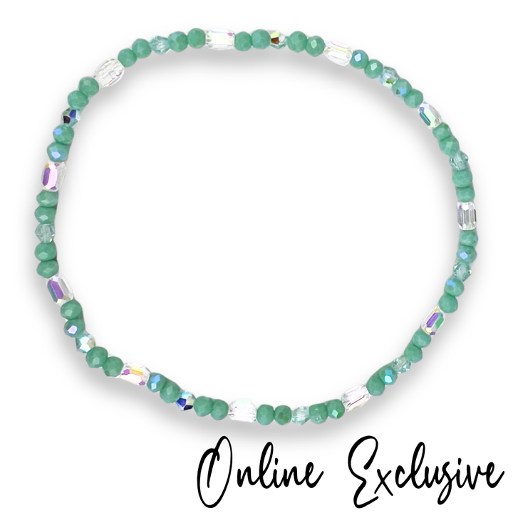 Bora Bora Crystal Beaded Summer Anklet