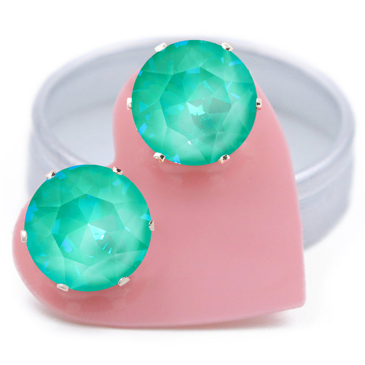 Bora Bora Mega Bling Sterling Silver Stud Earrings