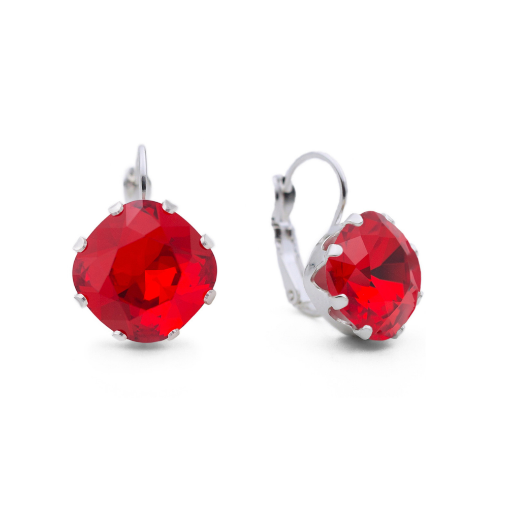 Cherry Leverback Drop Earrings