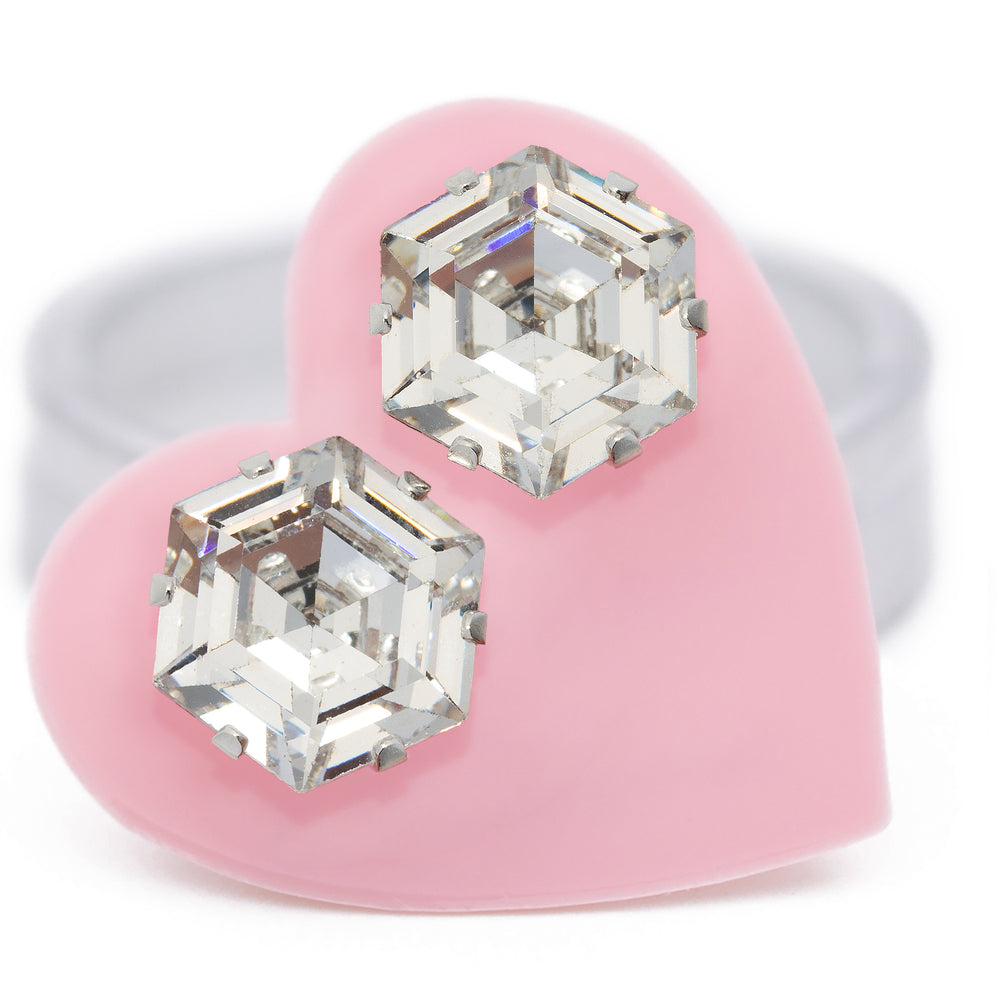 Vintage Clear Bling Hexagon - JoJo Loves You