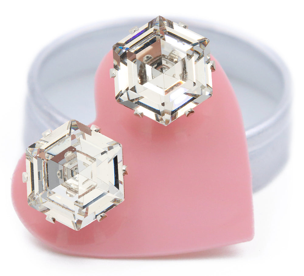 Vintage Clear Mega Hexagon - JoJo Loves You