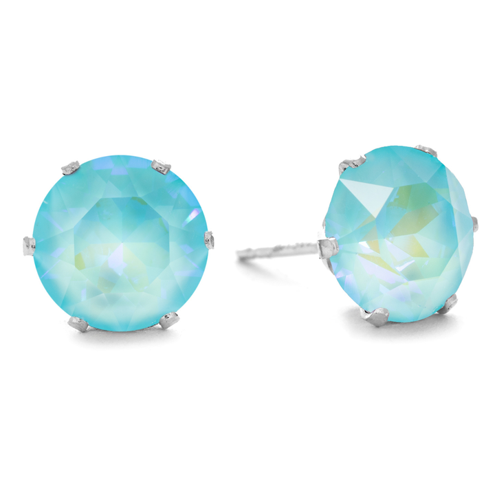 Coastal Cooler Mega Bling Sterling Silver Stud Earrings