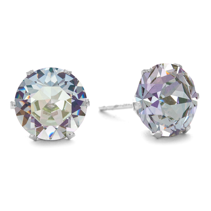 Cosmic Mega Bling Sterling Silver Stud Earrings