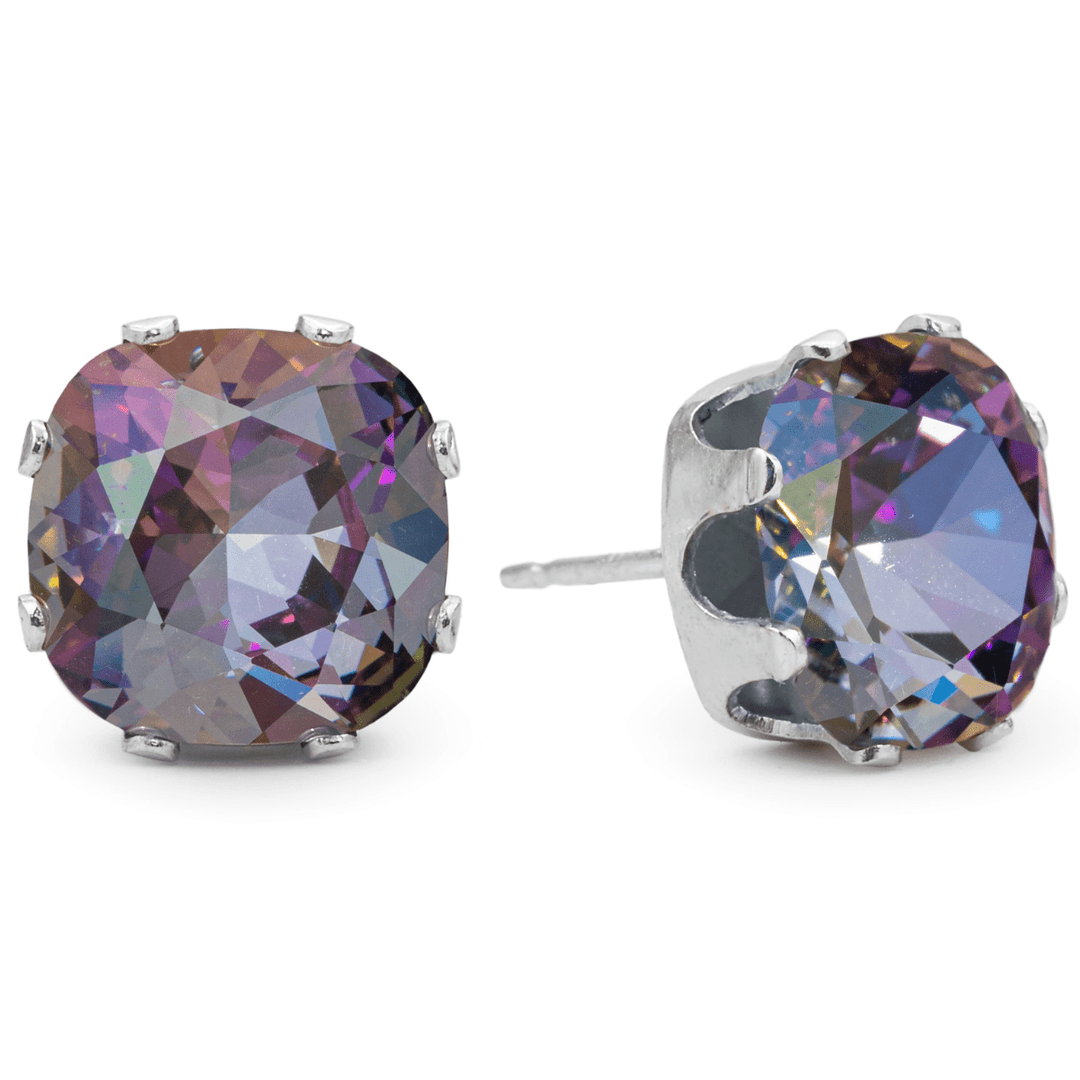 Cosmic Mega Cushion Sterling Silver Stud Earrings - JoJo Loves You