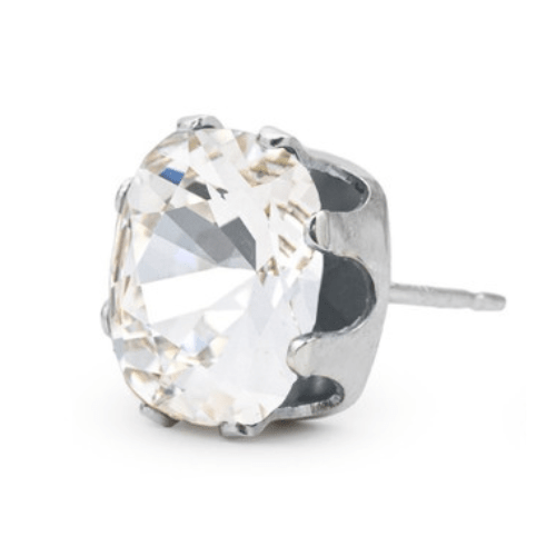 Cushion Sterling Silver Stud Earring SINGLE - JoJo Loves You