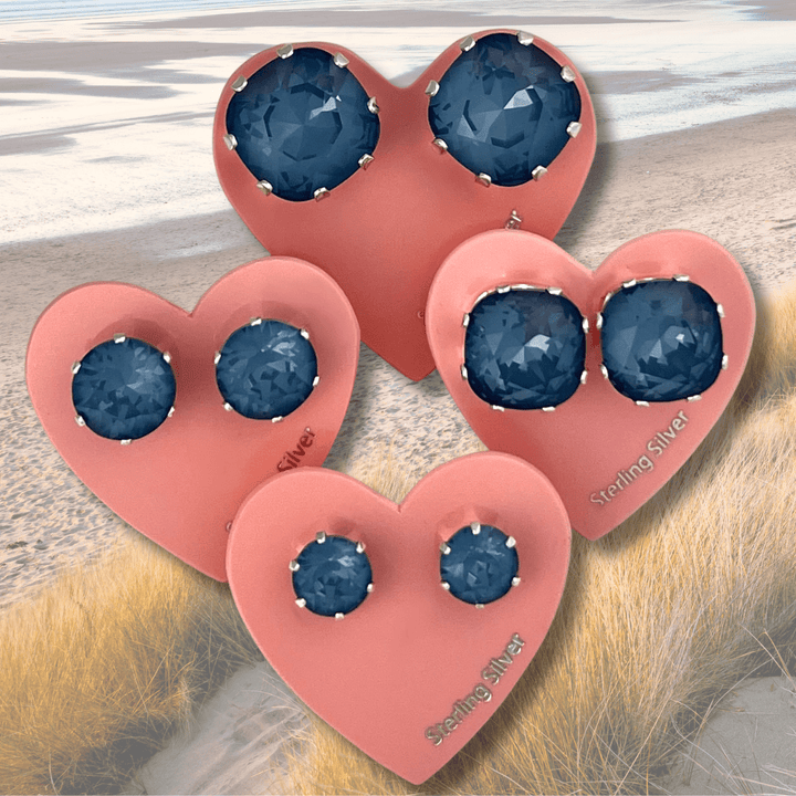 East Coast Blue Stud Earring Styles - JoJo Loves You
