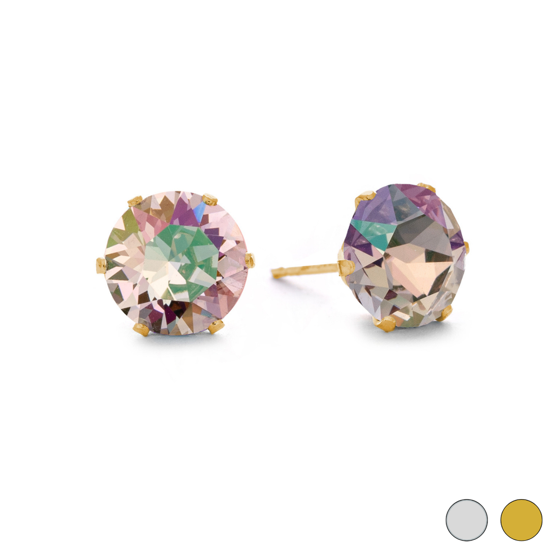 Enchanted Mini Bling Sterling Silver Stud Earrings