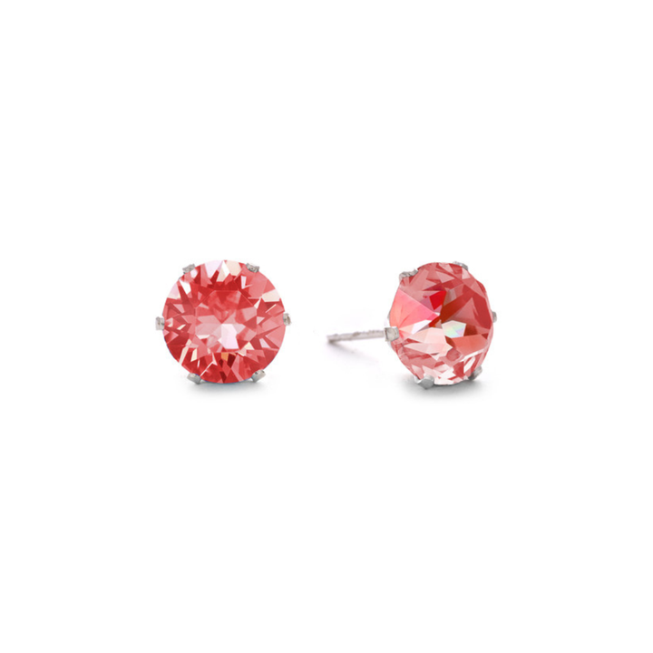 Flamingo Ultra Mini Bling Sterling Silver Stud Earrings