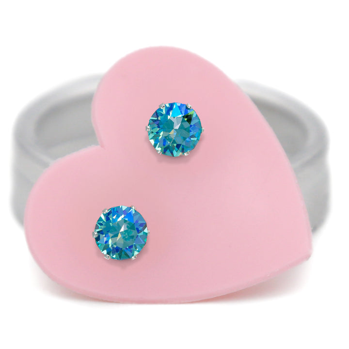 Glacier Micro Mini Bling Sterling Silver Stud Earrings