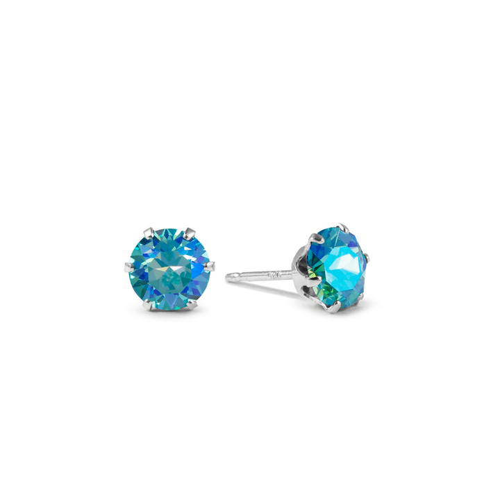 Glacier Micro Mini Bling Sterling Silver Stud Earrings