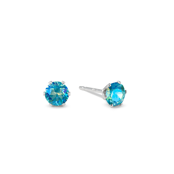 Glacier Ultra Micro Mini Bling Sterling Silver Stud Earrings