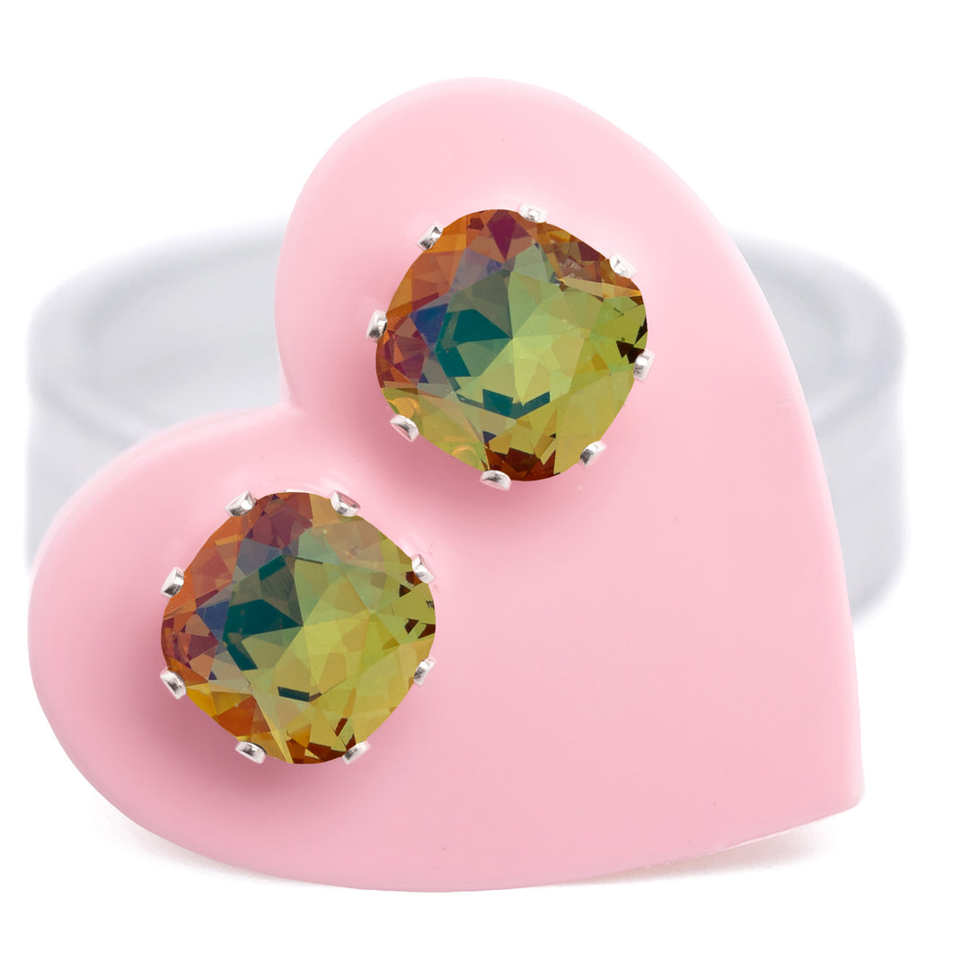Harvest Wishes Mini Cushion Sterling Silver Stud Earrings
