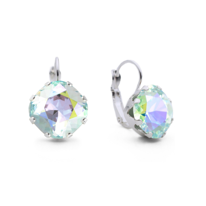 Ice Ab Leverback Earrings