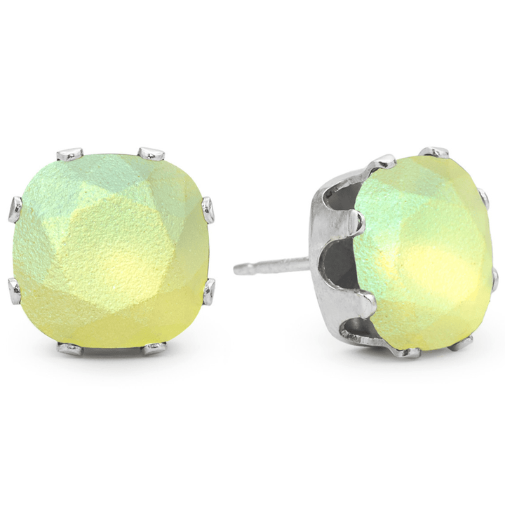 Limelight Mega Cushion Sterling Silver Stud Earrings - JoJo Loves You