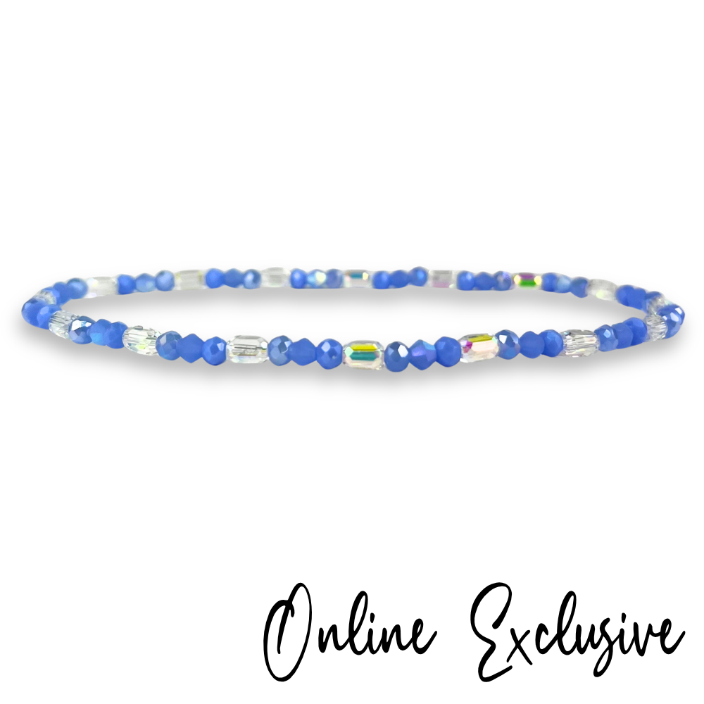 Maliblu Crystal Beaded Summer Anklet