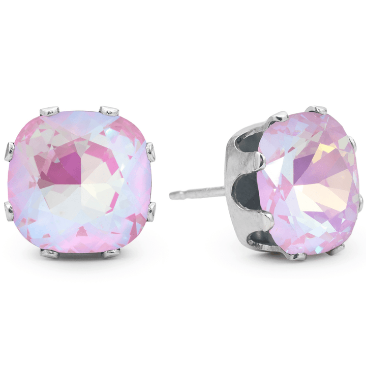 Mall Madness Mega Cushion Sterling Silver Stud Earrings - JoJo Loves You