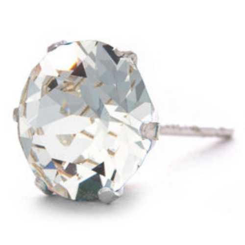 Mega Bling Sterling Silver Stud Earring SINGLE