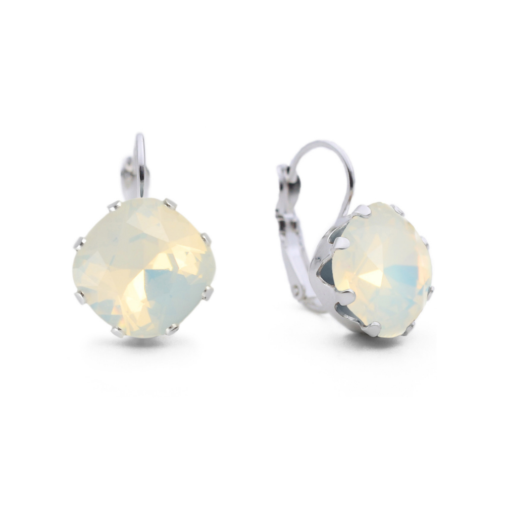 Opal Leverback Drop Earrings