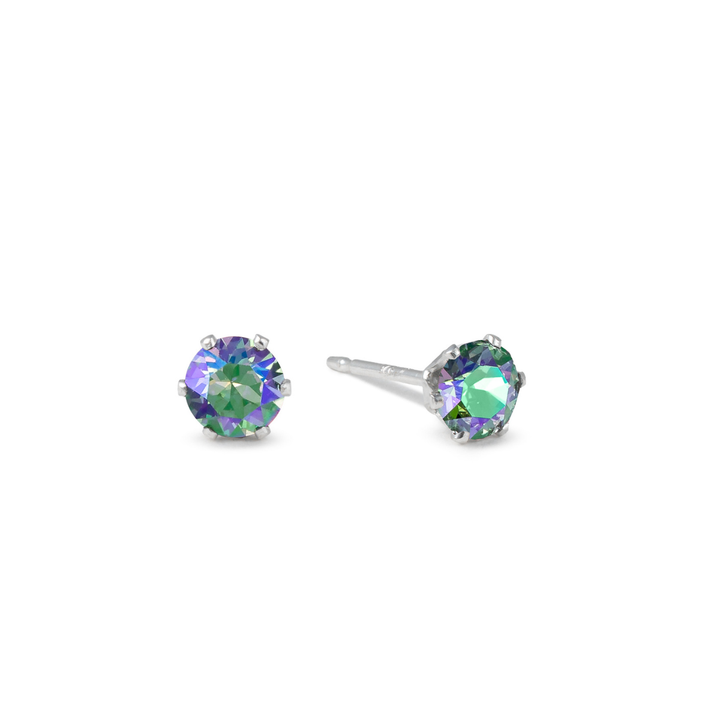 Paradise Shine Ultra Micro Mini Bling Sterling Silver Stud Earrings