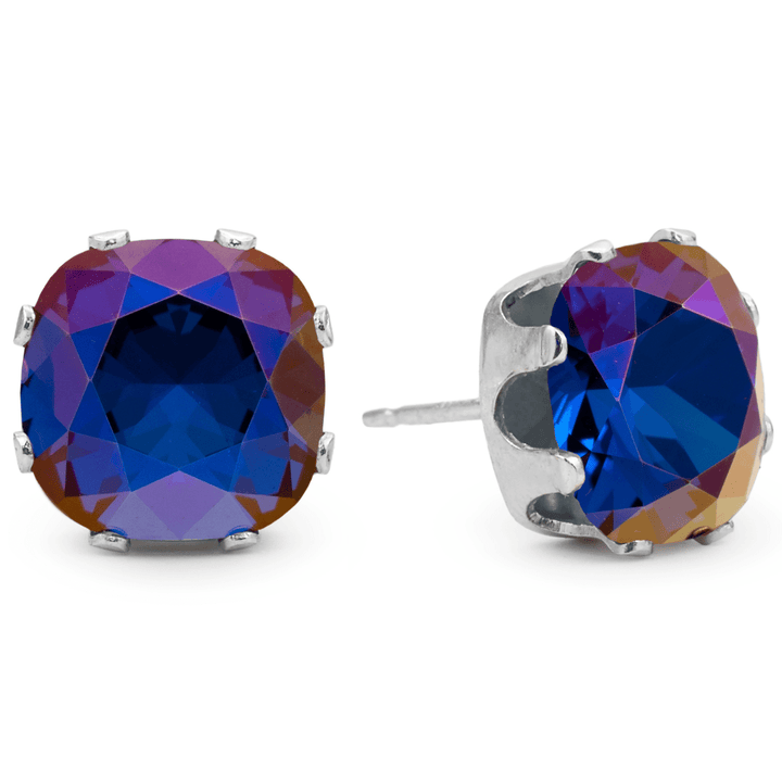 Polar Nights Mega Cushion Sterling Silver Stud Earrings - JoJo Loves You