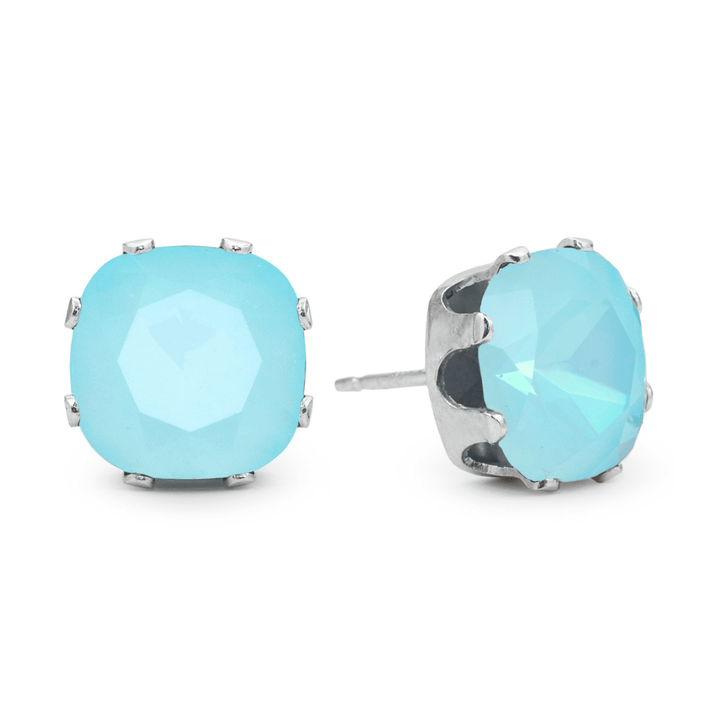 Pool Party Cushion Sterling Silver Stud Earrings - JoJo Loves You