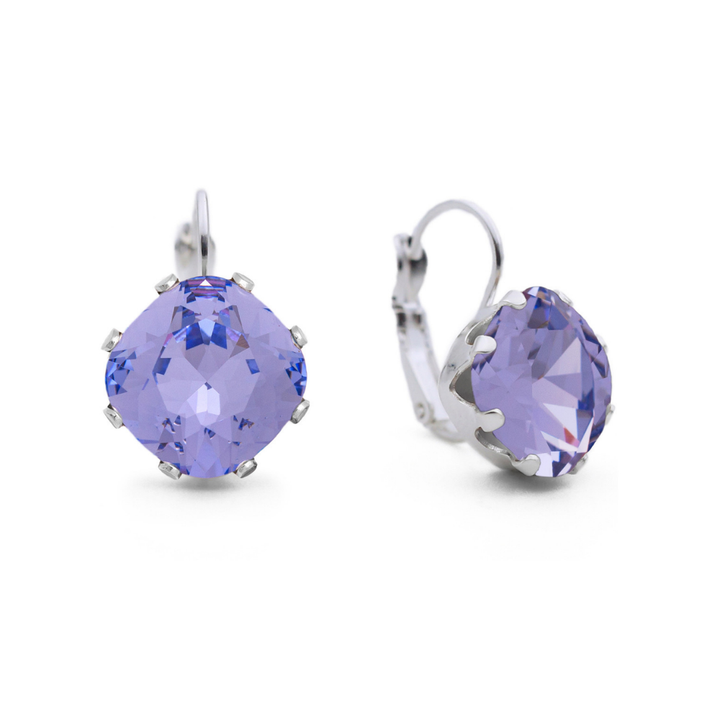 Provence Lavender Leverback Drop Earrings