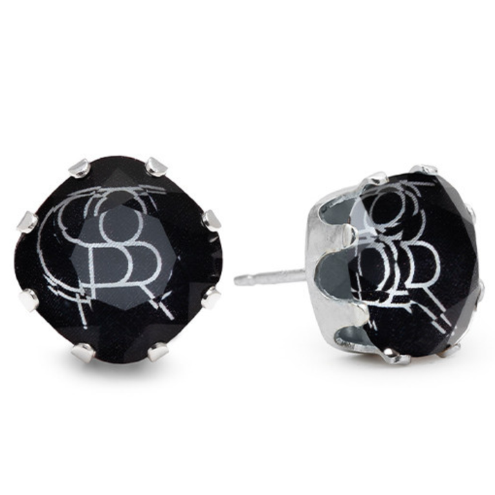 Scorpio Mega Cushion Sterling Silver Stud Earrings