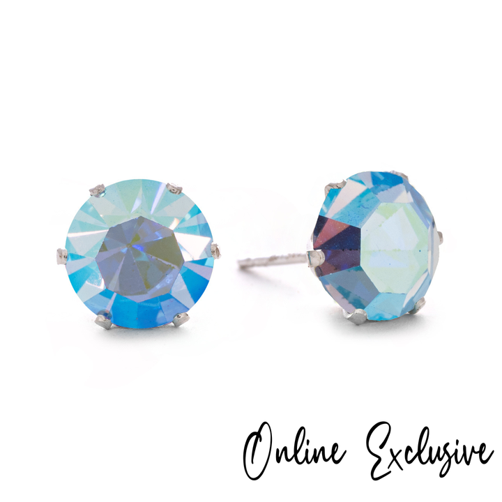 Shimmerella Bling Sterling Silver Stud Earrings