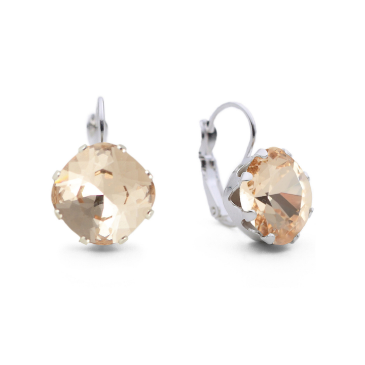 Silk Leverback Drop Earrings