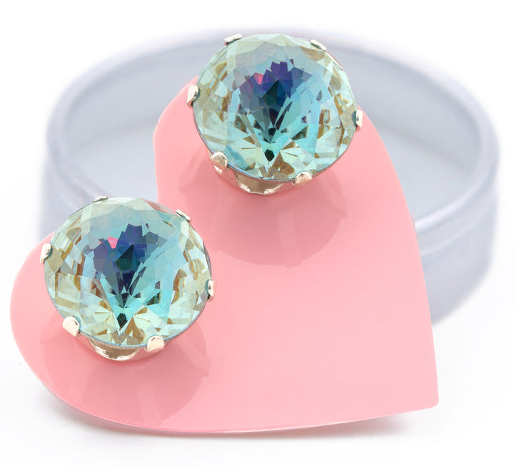 Pure Imagination Mega Bling Sterling Silver Stud Earrings