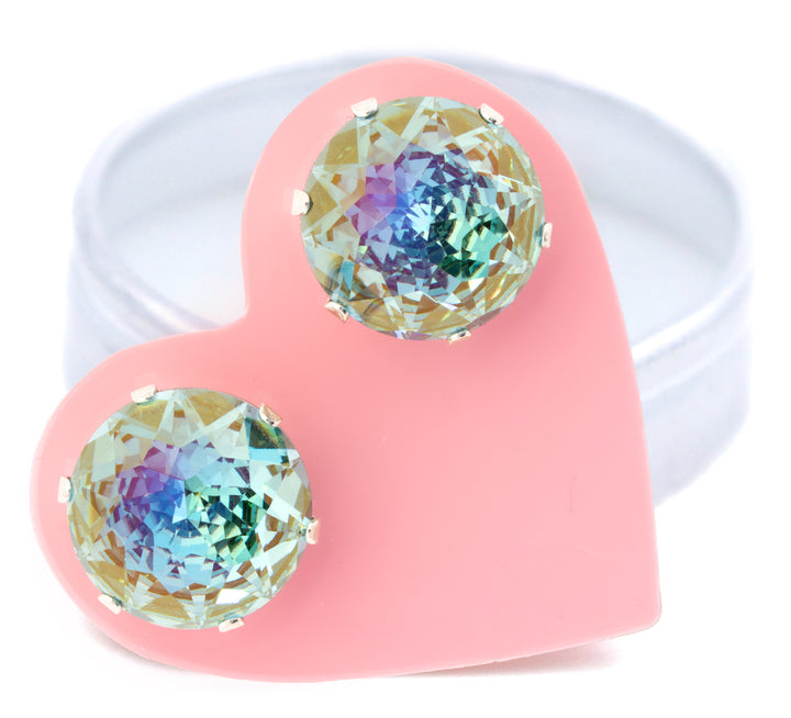 Pure Imagination Mega Bling Sterling Silver Stud Earrings