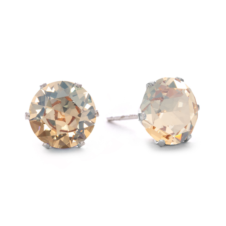 Vanilla Bling Sterling Silver Stud Earrings