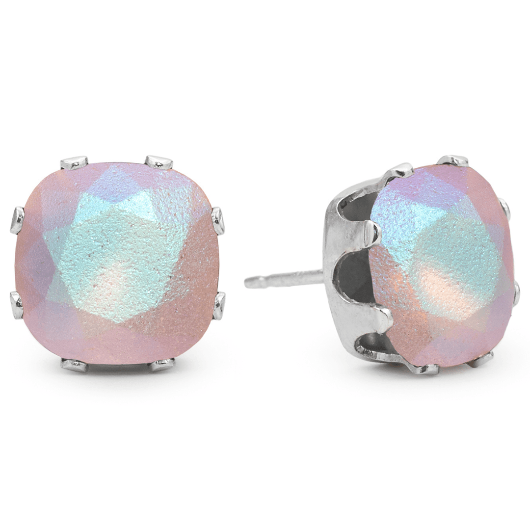 Whipped Dream Mega Cushion Sterling Silver Stud Earrings - JoJo Loves You
