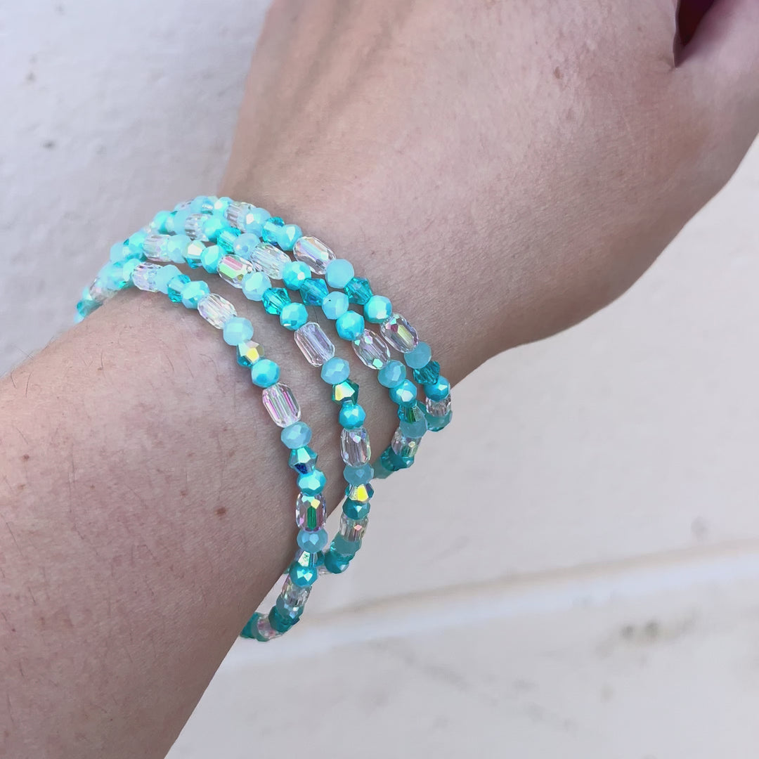 Coastal Cooler Crystal Beaded Summer Stacker