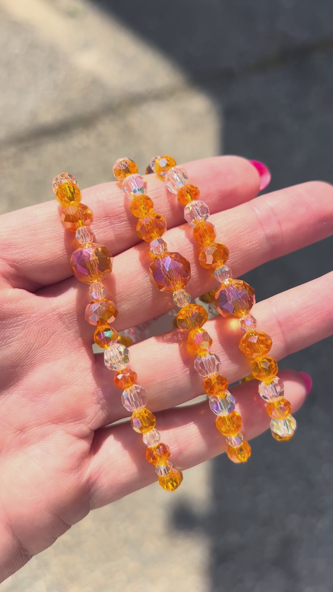 Mango Tango Crystal Stacker Bracelet
