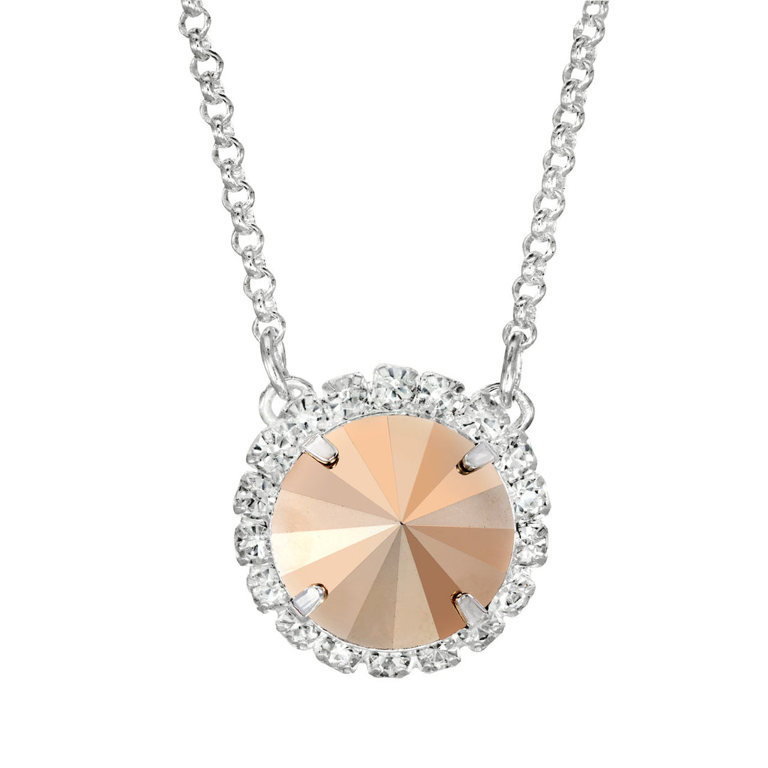 Metallic Rose Gold Glam Party Necklace