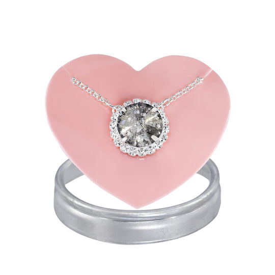 Silver Patina Glam Party Necklace JoJo Loves You