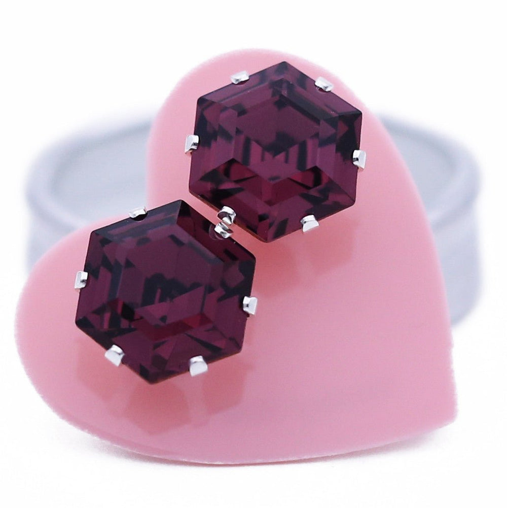 Vintage Dark Purple Hexagon - JoJo Loves You