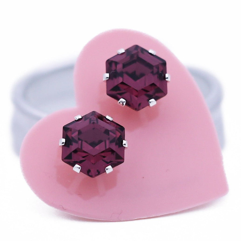 Vintage Dark Purple Mini Hexagon - JoJo Loves You