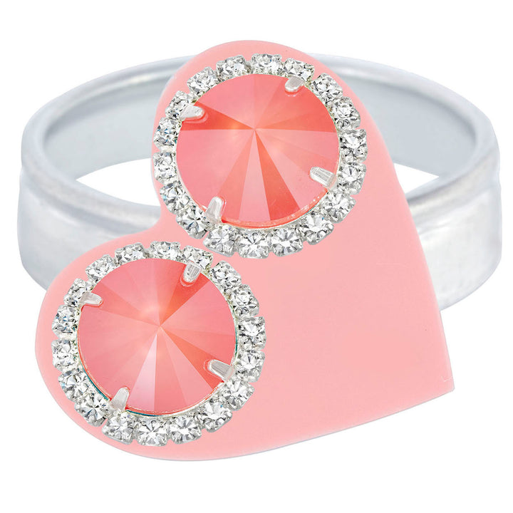 Creamsicle Glam Party Stud Earrings
