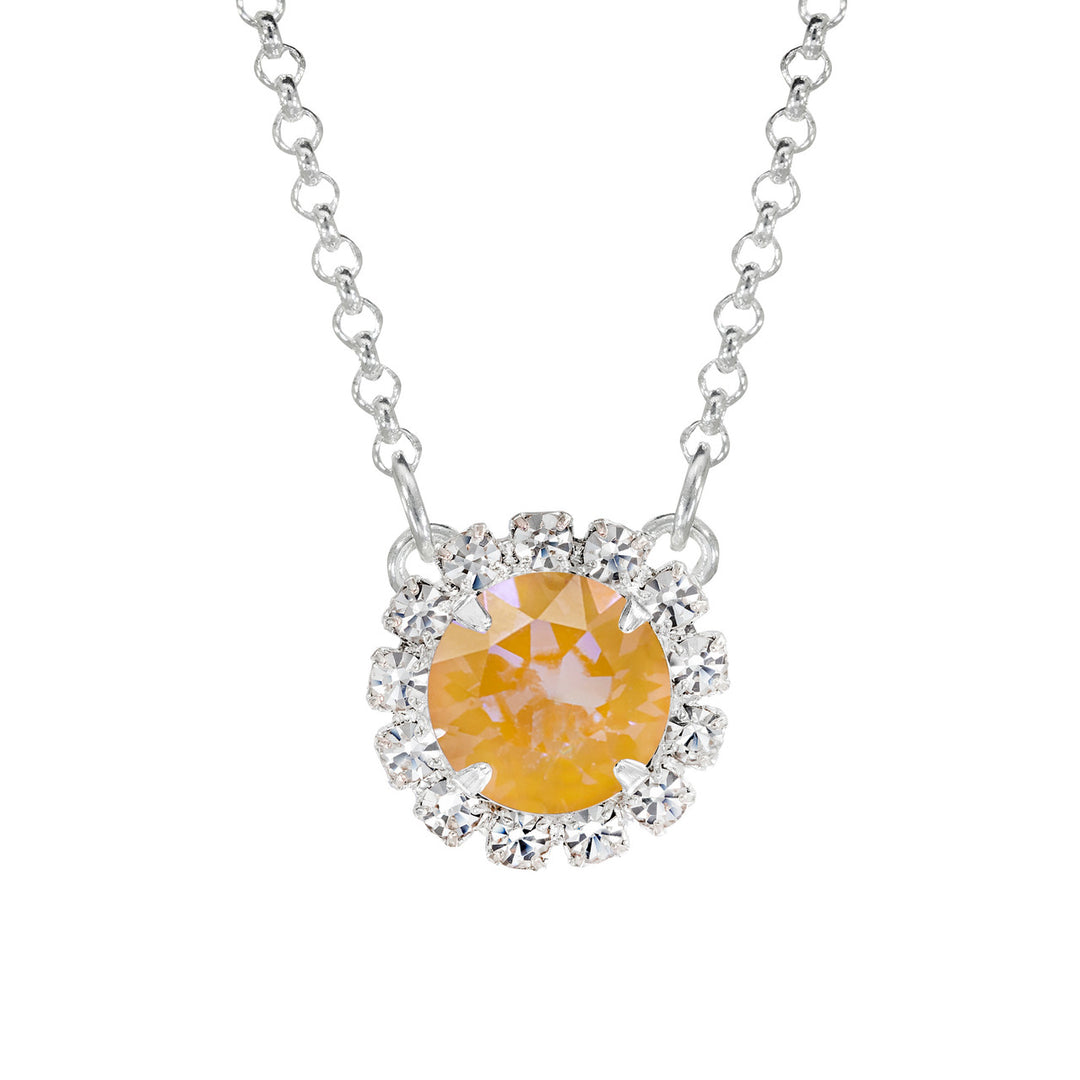 Sparkly Mustard Mini Party Necklace
